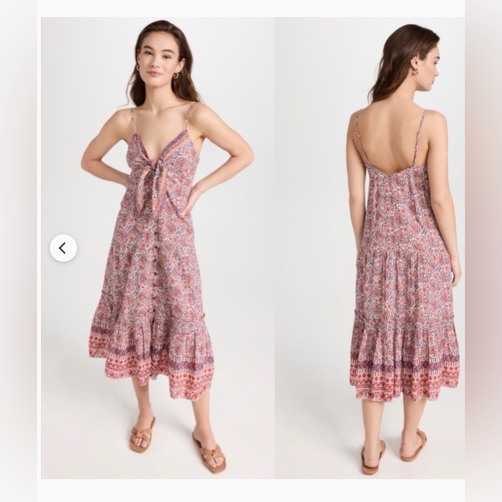 Veronica Beard Paisley Midi Abilene Boho Summer Dress Flowy  xl NWT